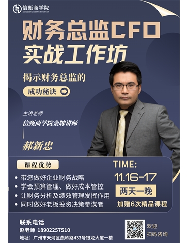 財(cái)務(wù)總監(jiān)CFO實(shí)戰(zhàn)工作坊